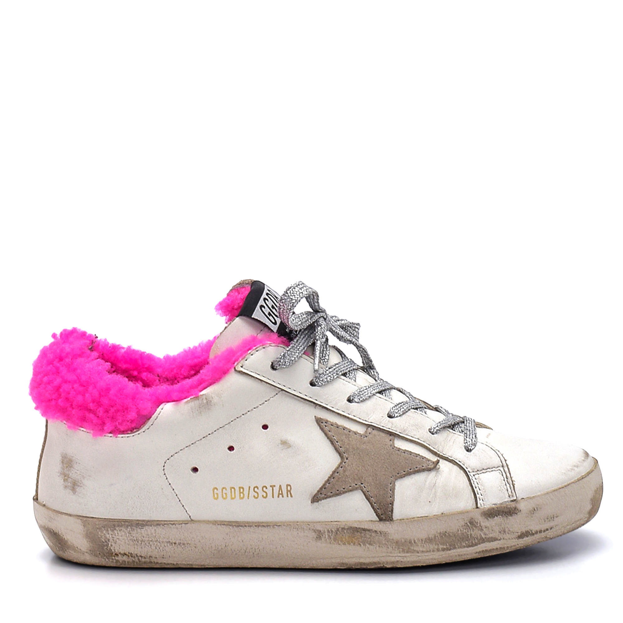 Pink fur hot sale golden goose